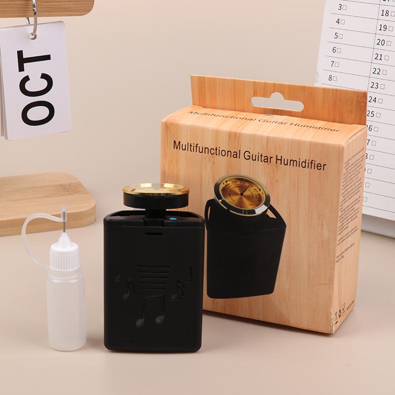 Guitar Humidifier With Humidity Hygrometer Maintenance Care Tool Humidity Adjustment For Acoustic Classica Folk Electric Guitars