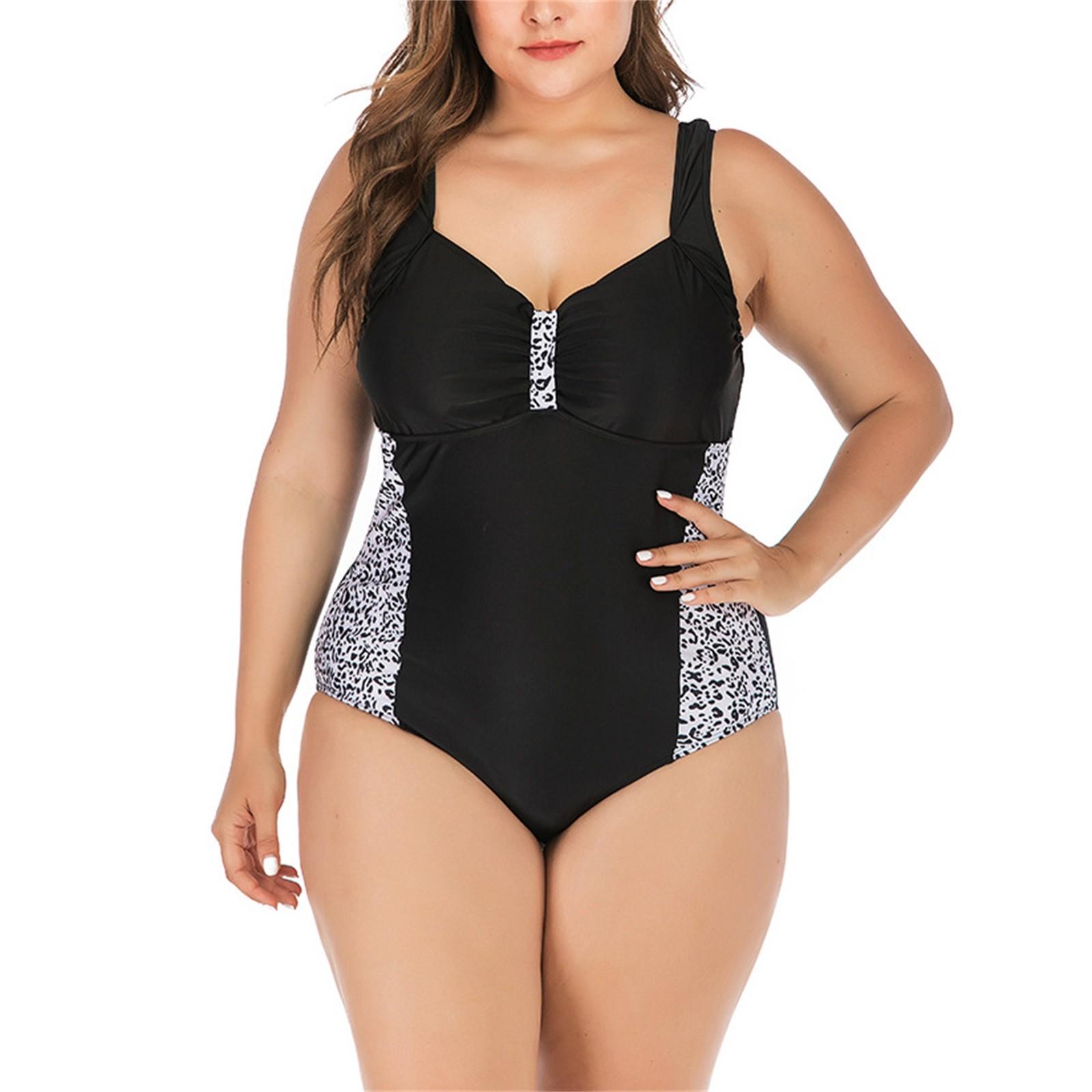

Women Siamese Bikini Set Stripe Swimwear Beachwear Swimsuit XXXXL