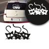 Three Cute Cats Playing and Wagging Their Tails Creative&funny Stickers for Cartoon Fans&lover,high Quality for Car Decals&Bumpe