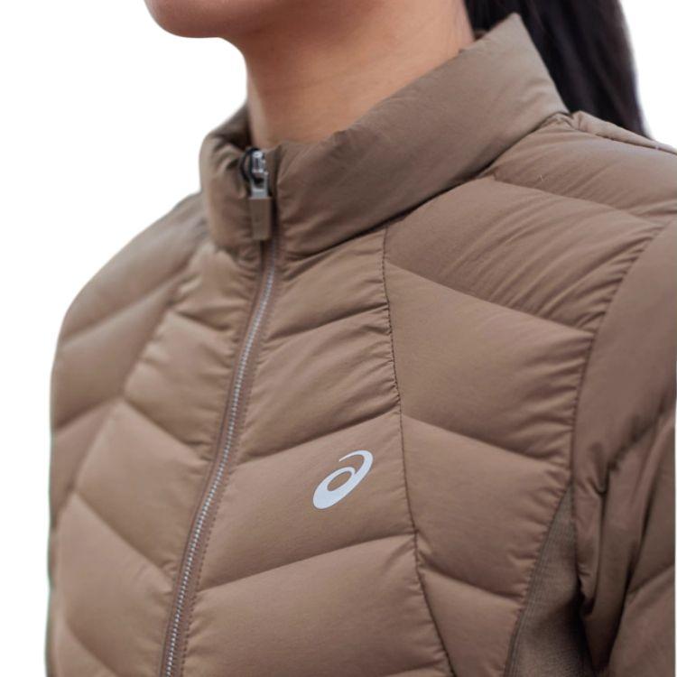 ASICS Lightweight Warm Stand Collar Zipper Slim Fit Long Sleeve Down Jacket Women outerwear 2032D407-200