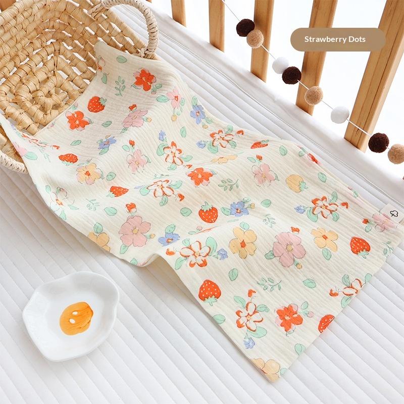 25X50Cm Baby Six-Layer Pure Cotton Gauze Small Towel Face Towel Square Towel Mouth Towel Baby Washcloth