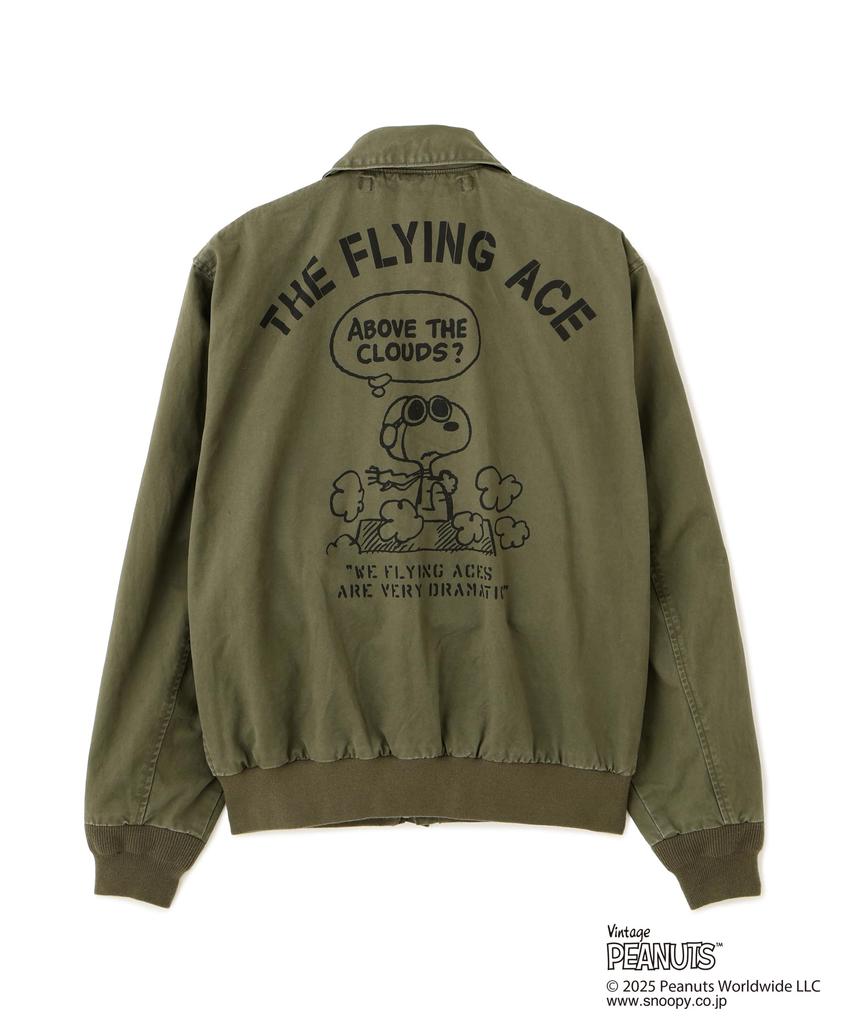 AVIREX Jacket COTTON A-2 FLYING ACE A-2 Flying Ace Peanuts Men's XL 310 Olive 783-5252043
