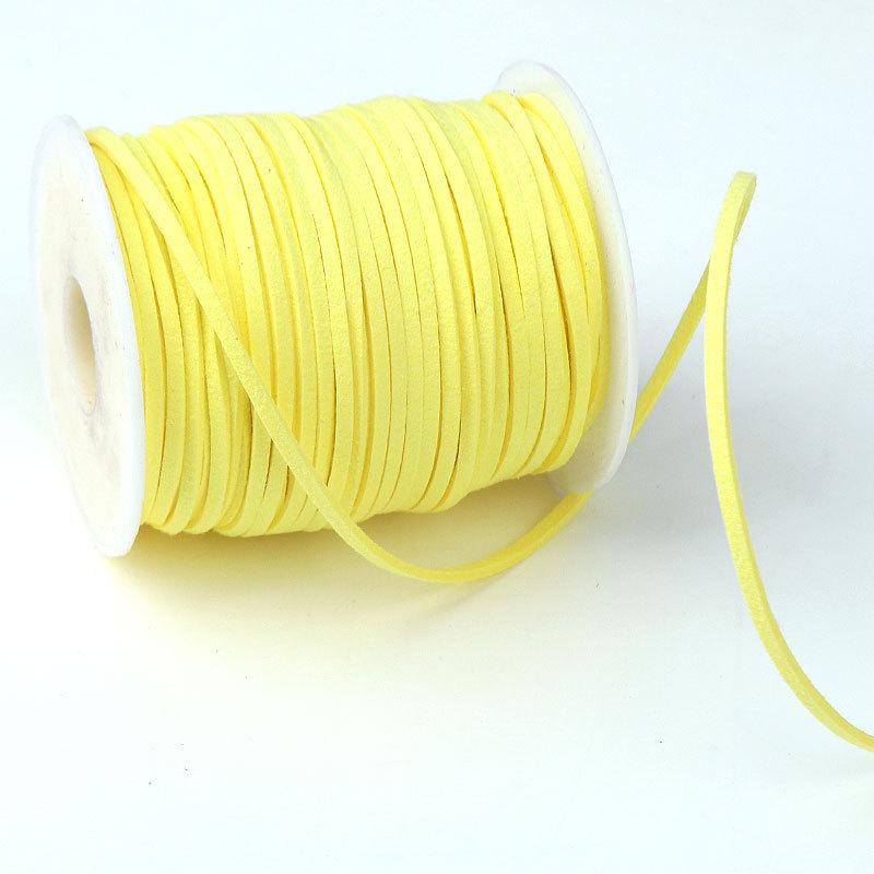 2mm Faux Leather Cord for Flower Bouquet Wrapping - Velvet Gift Ribbon for Florist DIY Projects, Large Roll