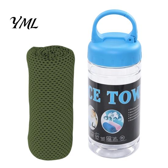 Yoga Workout Towel Cooling for Neck And Face, 90cmx30cm Quick Dry Ice Towel, Instant Summer Heat Relief Wrap Sports Recovery Outdoor Activity
