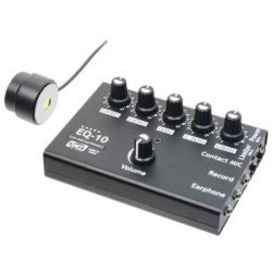 Pick up the sound you want with the Flat concrete microphone built-in equalizer! EQ-10
