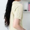 Shop   Women Summer Collar Neck ShorT Sleeve KniT T shirT Wdm Wkn 2lcbb1031