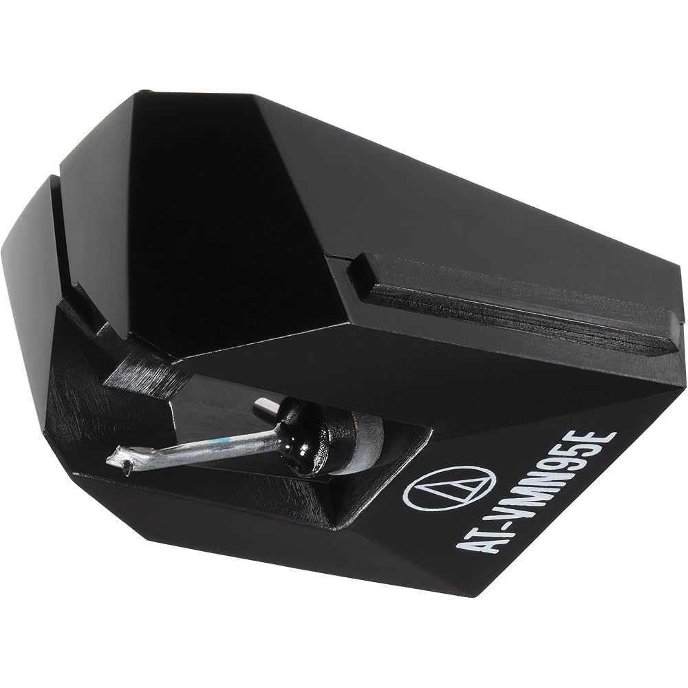 Audio-Technica AT-VMN95E BK VM-type Replacement Stylus, Elliptical Stylus, AT-VM95 Series, Record Needle, Cartridge, Record Player, Black