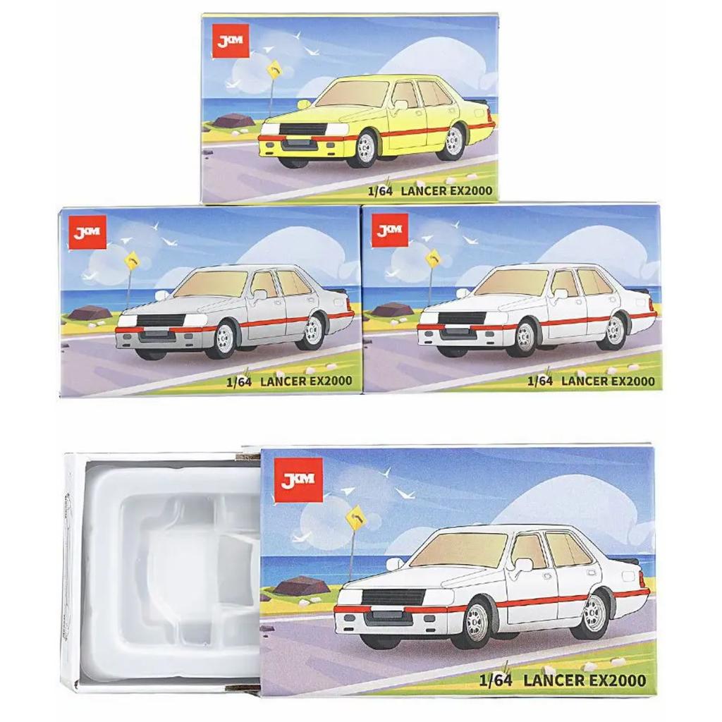 Modelo Miniatura 1/64 Mitsubishi Lancer EX2000 Turbo Coche de Juguete de Aleación Fundición a Presión 1/64 JKM Vehículo Clásico Ruedas Libres Colección Regalo