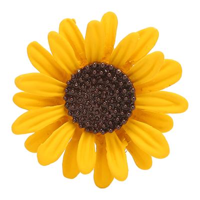 Cute Sunflower Brooch Elegant Alloy Women Lapel Pin Clothing Collocation Accessories for Backpack