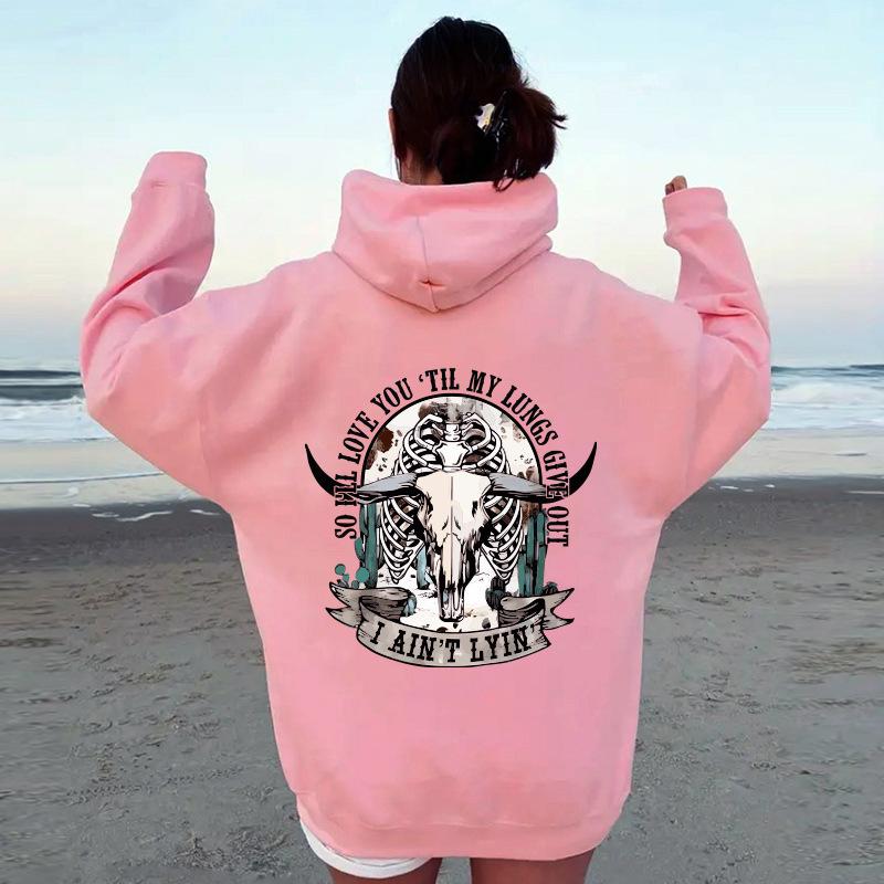 Осенне-зимний женский модный свитер с рукавами на плечах и принтом — фото 4