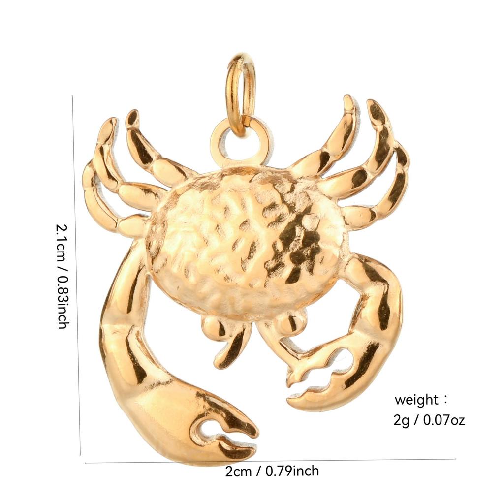 Stainless Steel Ocean Series Starfish Conch Pendant for DIY Bracelet & Necklace Fashion Accessories