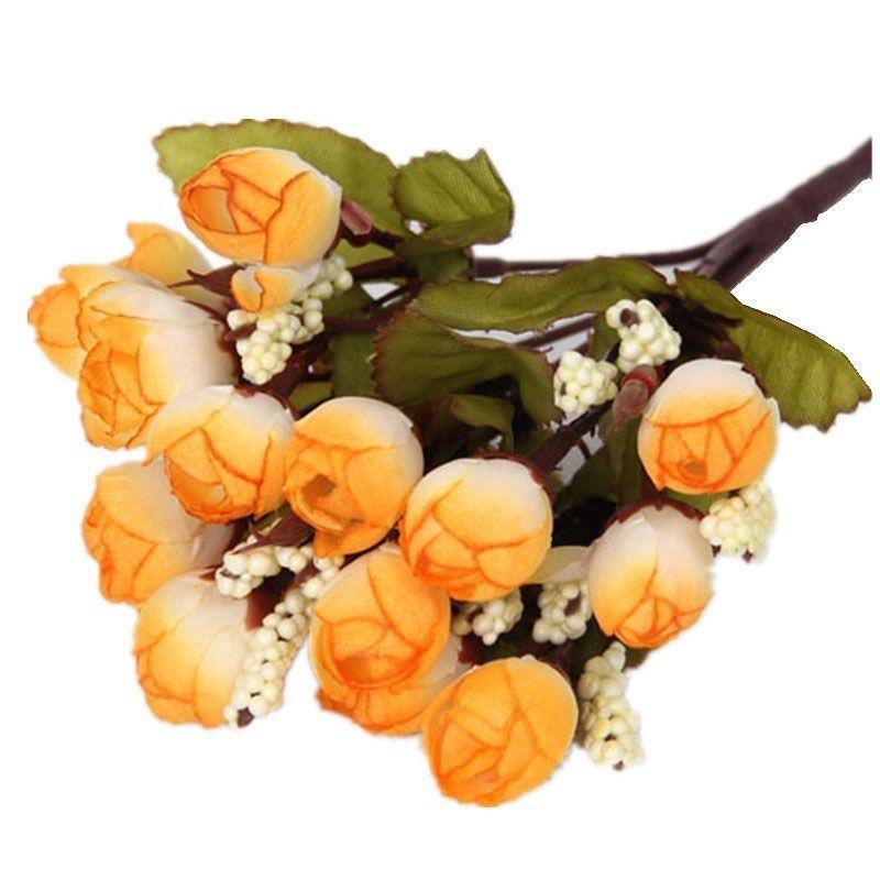 Versatile Artificial Flowers Tea Rose Buds Perfect For Wedding And Home Decor