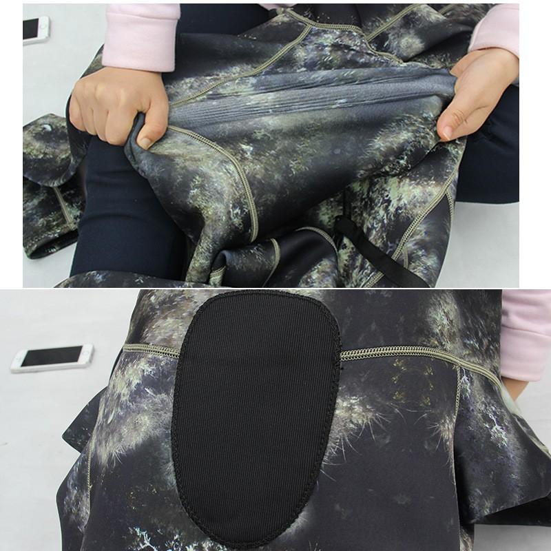 Mens 1.5mm Neoprene Camo Wetsuit Diving Snorkeling Swimming Warmth Protection Full Body Suit