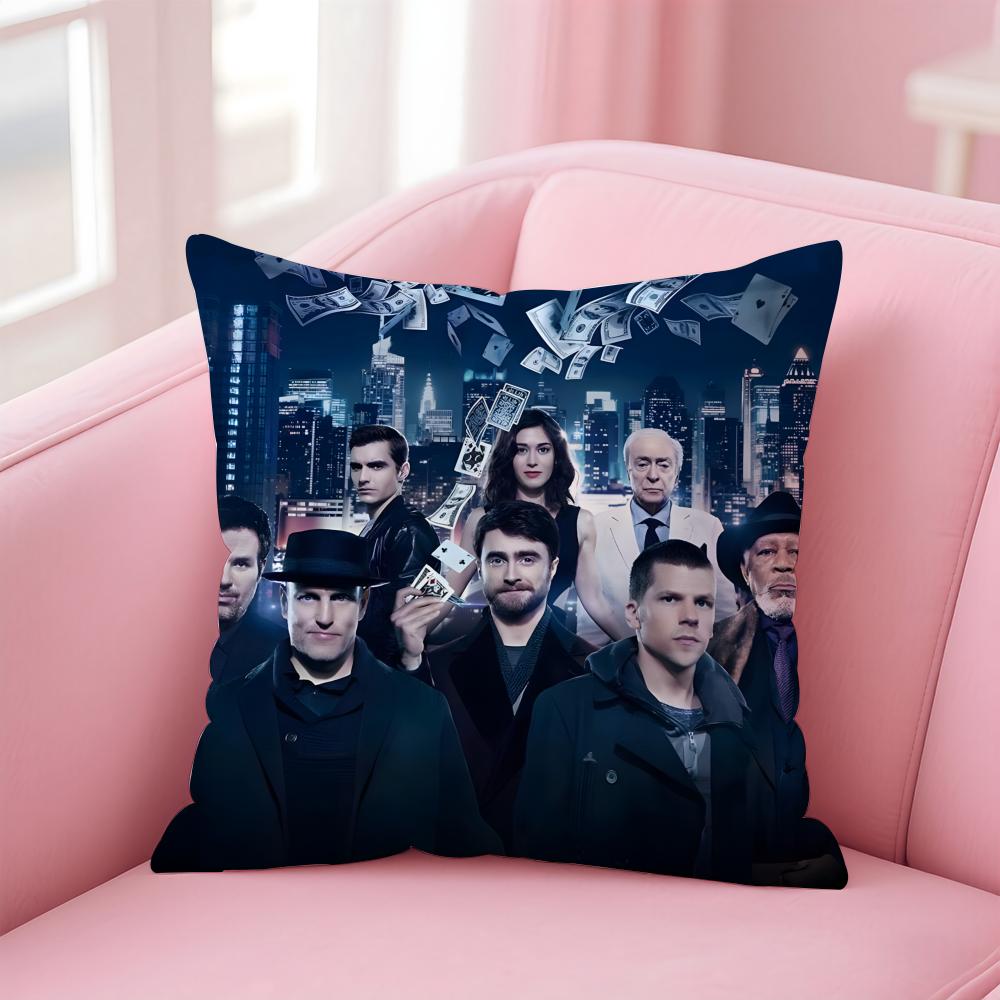 N-Now You S-See Me Movie Cushion Cover Home & Car Multi-Scene Pillow Cover - Reversible, Soft & Durable for Daily Use