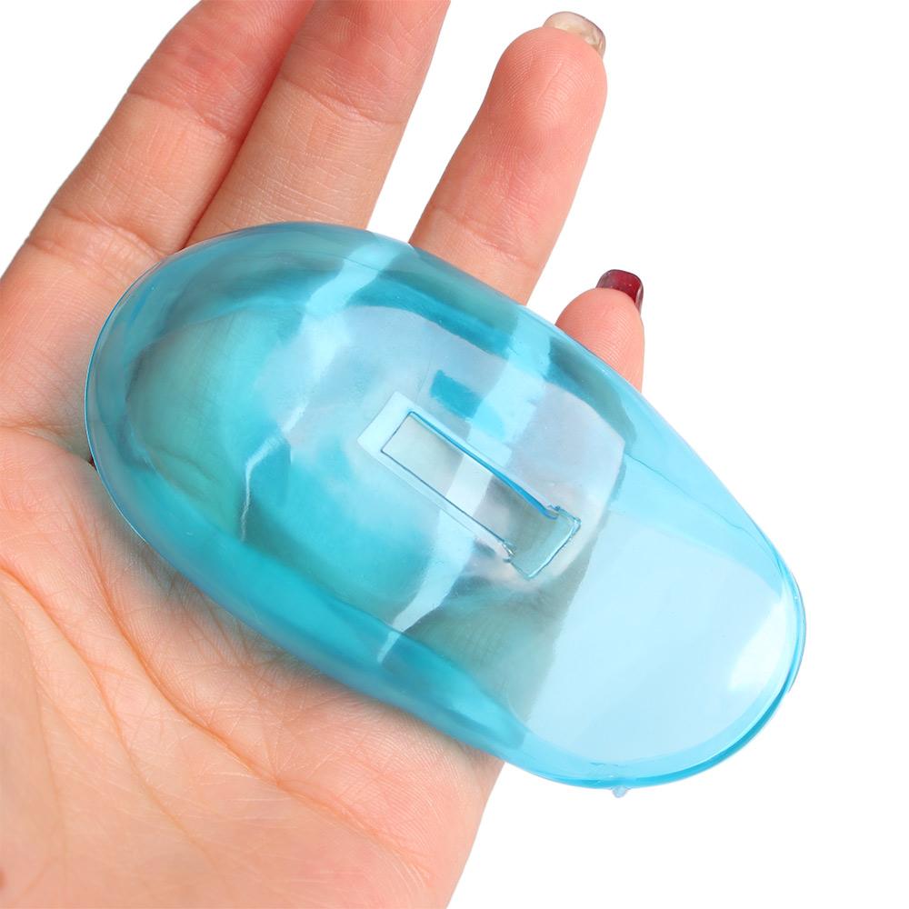 Tool Protect Blue Color Clear Silicone Noise Protector Salon Accessories Hair Dye Shield Ear Cover