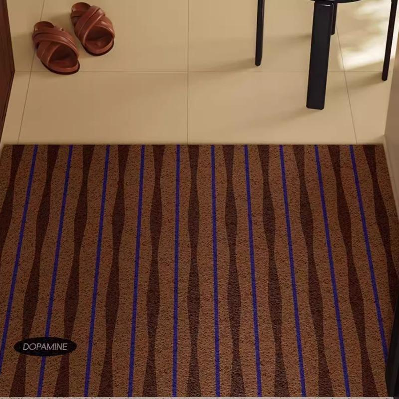 Alfombra de suelo con anillo de seda antideslizante y resistente a la suciedad Horney 2024,nueva alfombra de puerta gruesa 40cm x 60cm