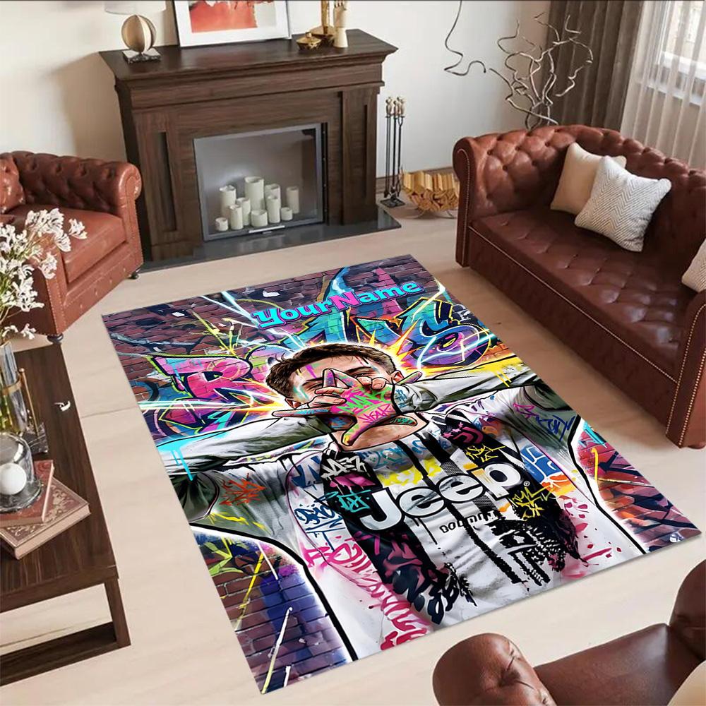 Juventus Customize Your Name Area Rug Suitable for Dormitory Entryway Balcony Study room Antislip Carpet Decorate Offices