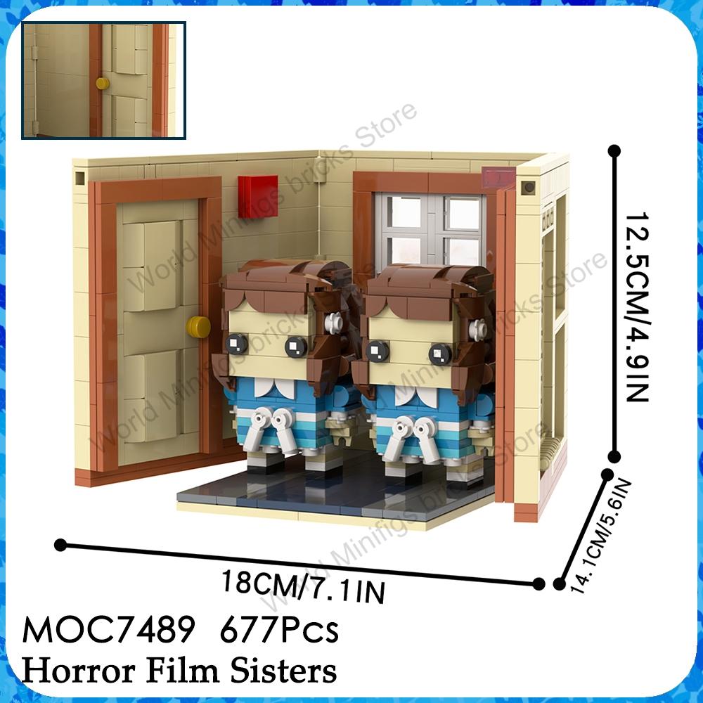 MOOXI MOC Silent Hills Rote Pyramide Dinge Horrorfilm Spiel Brickheadz Bausteine Geschenk Spielzeug für Kinder Erwachsene Steine Medol