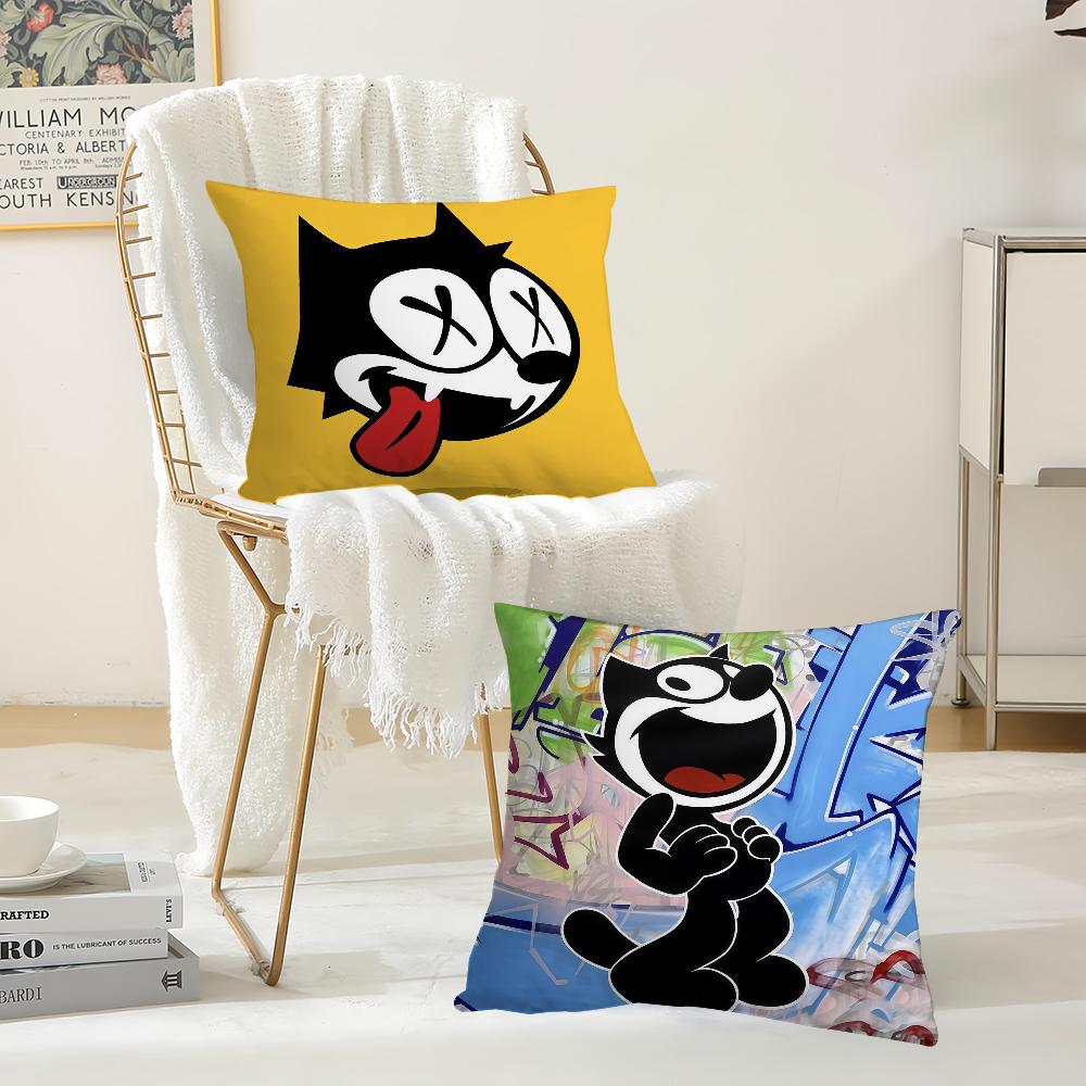 Cartoon Cute F-Felix The C-Cat Pillow Case Office Cushions Suitable For Sofa Car Bedroom Decorative Cushion Cover