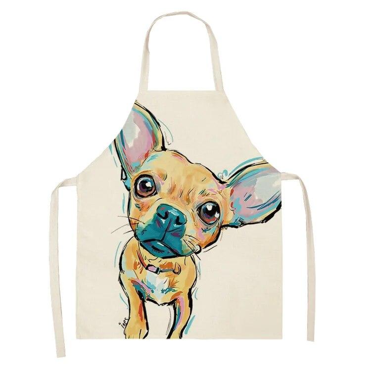 Household Kitchen Apron Nordic Polyester Animal Series Apron Polyester Overalls Adult Apron Polyester Material Apron