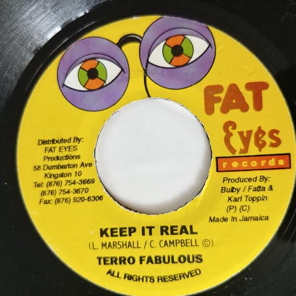 

7inch Record TERROR FABULOUS - Keep It Real NONE Fat Eyes Record 2005 Jamaica Reggae, Ska & Dub Used