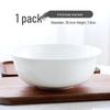Simple Pure White Ceramic Soup Bowl