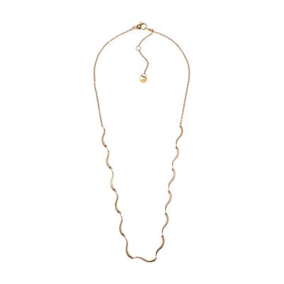 Corrente de Aço Inoxidável Tom Ouro WAVE SKJ1746710 [Skagen] Colar Feminino,