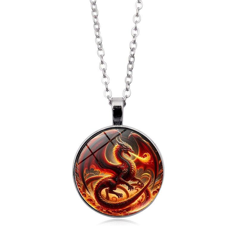 Fire-breathing Pterosaur Time Women's Jewelry Fashion Retro Pendant Necklace