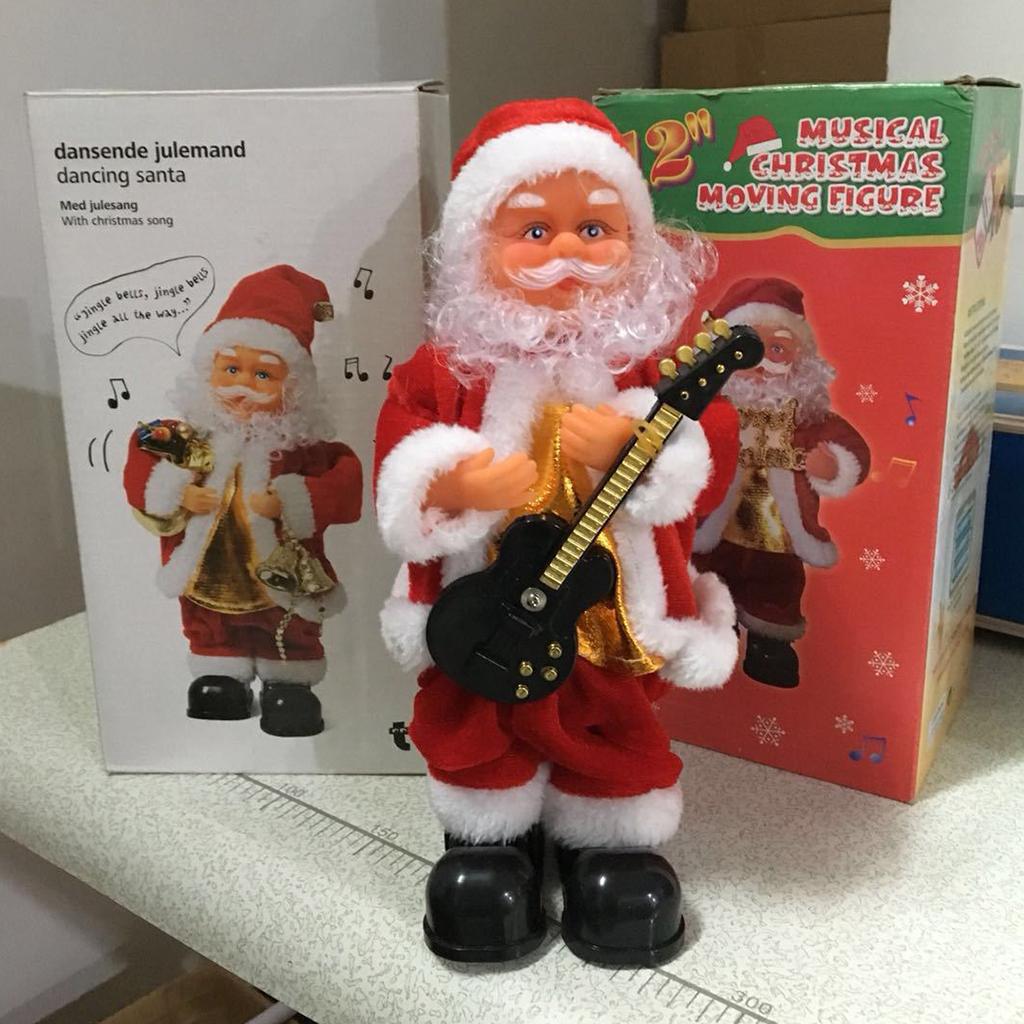 Toy Santa Claus Electric for Doll Miniature Musical Toy Figure Party Gift Tabletop Decoration Desk Ornament Window Displ
