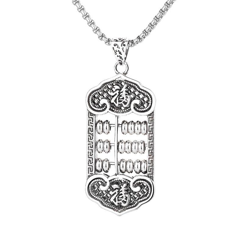 New 925 Sterling Silver Abacus Necklace Pendant Luxury Vintage High Quality For Women Men Wedding Engagement Fashion JewelryGood Product