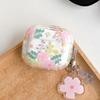 Soft Material Wireless Bluetooth Case Clear Green Knot Heart Design AirPods Case Cover Flower Pattern for AirPods 1/2/3/4/Pro 2