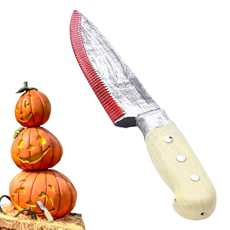 Halloween Horror Props Blood Fake Ax Saws Knife Halloween Party Masquerade Mischief Props Decor(Blood stains in random shapes)