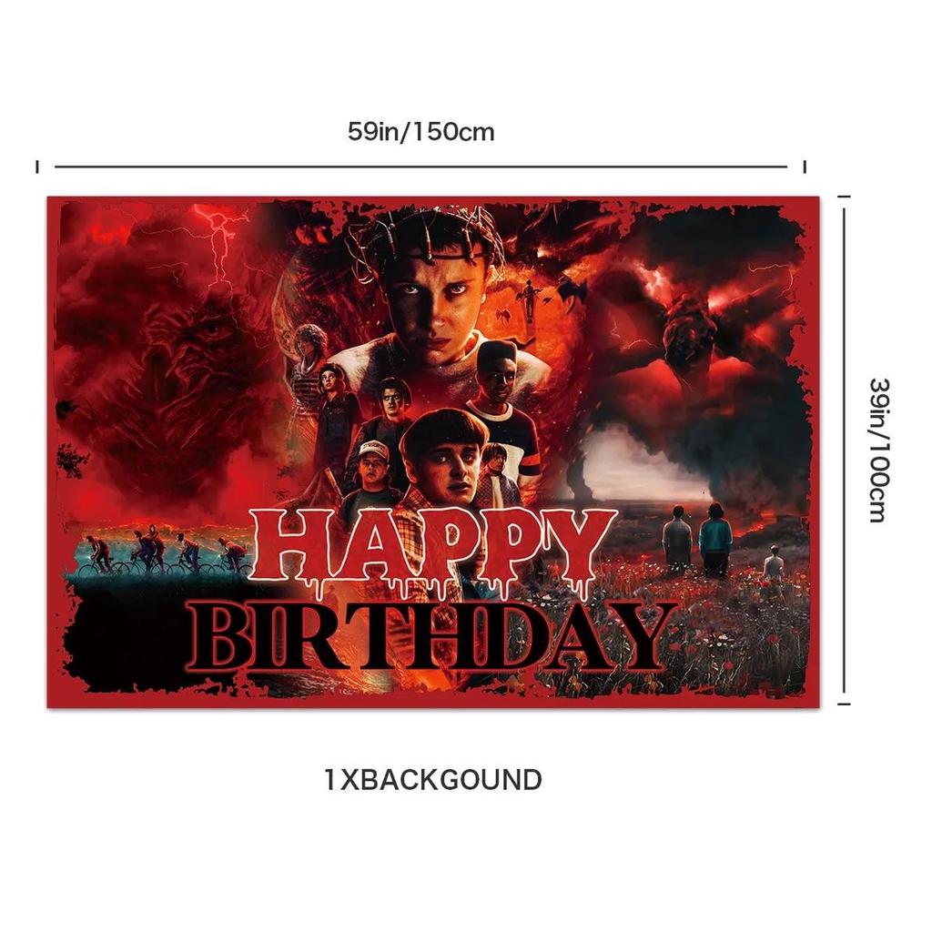 New High-Definition Birthday Party Backdrop - Spray Painted Venue Decoration