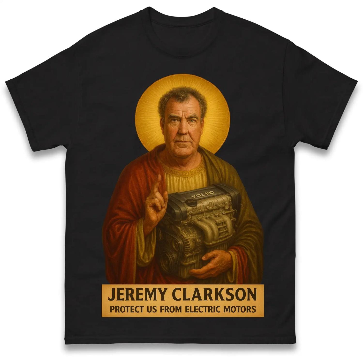 

Jeremy Clarkson Protege De Motores Electricos Camiseta Gracioso Meme Grafico 100% Algodon Unisex Casual Moda Streetwear Tops S чёрный
