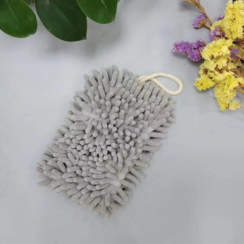 

Настенное полотенце для ванной и кухни, быстросохнущее, утолщенное, детское, симпатичное, впитывающее воду, квадратное 15*20cm серый