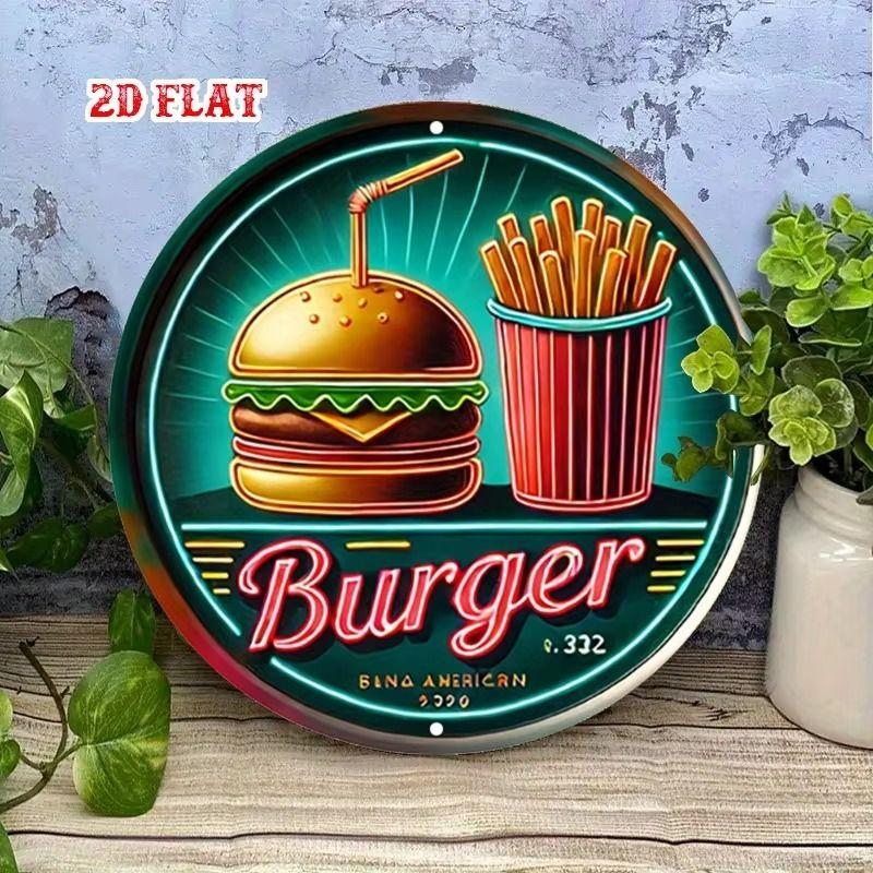 Vintage Retro Metal Tin Sign, Kitchen Restaurant Cafe Bar Wall Decor