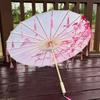 70cm Silk Fabric Tassel Umbrella Chinese Style Ancient Dance Umbrella  Hanfu Photography Prop