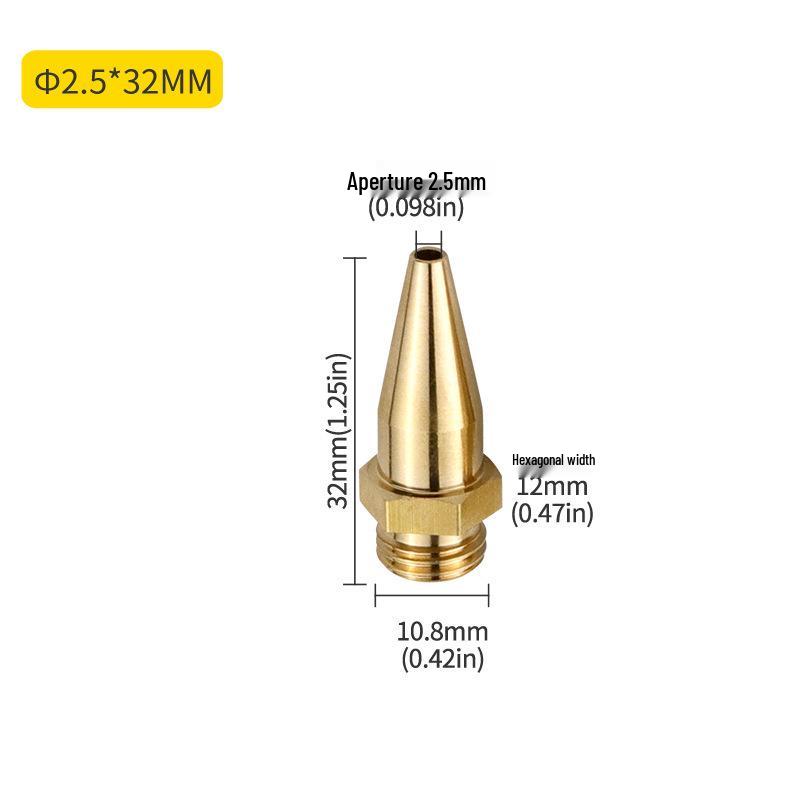 Extended Small Hole Nozzle for Hot Melt Glue Gun