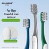 Men's Medium Hard Travel Toothbrush - Adult Oral Cleaning Brush, Single Pack