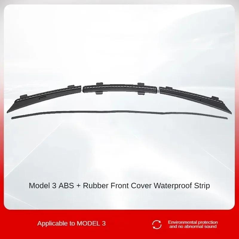 Front Trunk Hood Water Strip For Tesla Model Y 3 Water Seal Retaining Strips Weather Rubber Air Vent Intake Protect Accessories