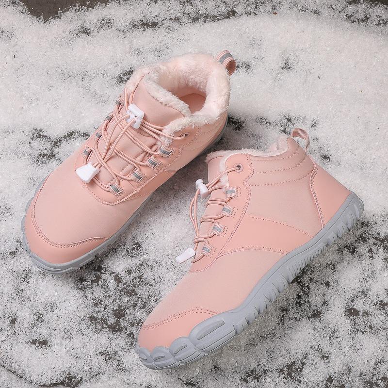 

Новые зимние теплые сноубутсы женские большого размера хлопковые туфли утолщенный плюш водоотталкивающая поверхность мужские полусапоги хлопковые 42