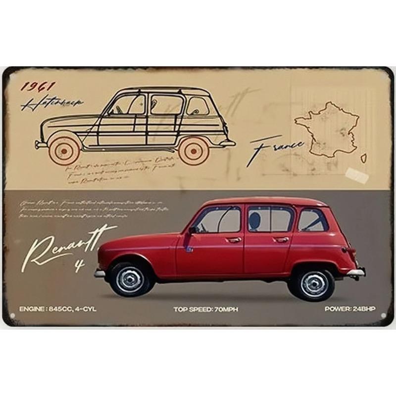 Garage Bar Metal Sign Vintage Wall Decor 20x30cm