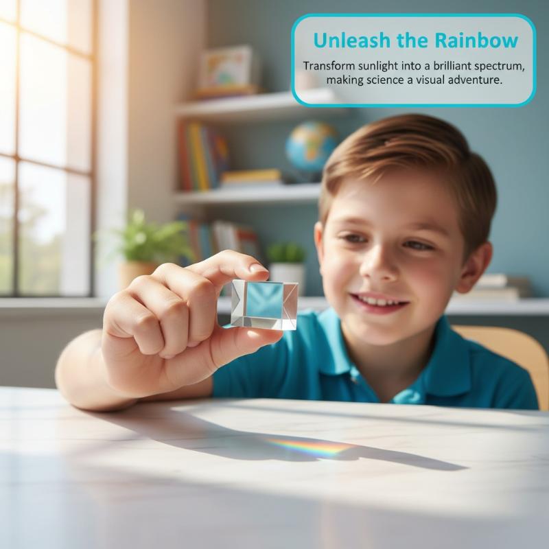 Pädagogisches Glasprisma - Spektrale Reflexion, Ideales Lehr- und Fotografie-Werkzeug, Perfektes Geschenk für Wissenschaftsbegeisterte