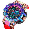 STRYVE Men's Watches 8025 Fashion Watch for Man 5ATM Waterproof Men's Clock High Quality Digital-Analog Movement Silicone Strap