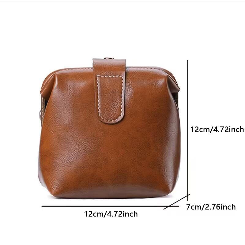 PU Leather Multifunctional Coin Purse Earphone Storage Bag Small Lipstick Clutch Handbag Travel Organizer