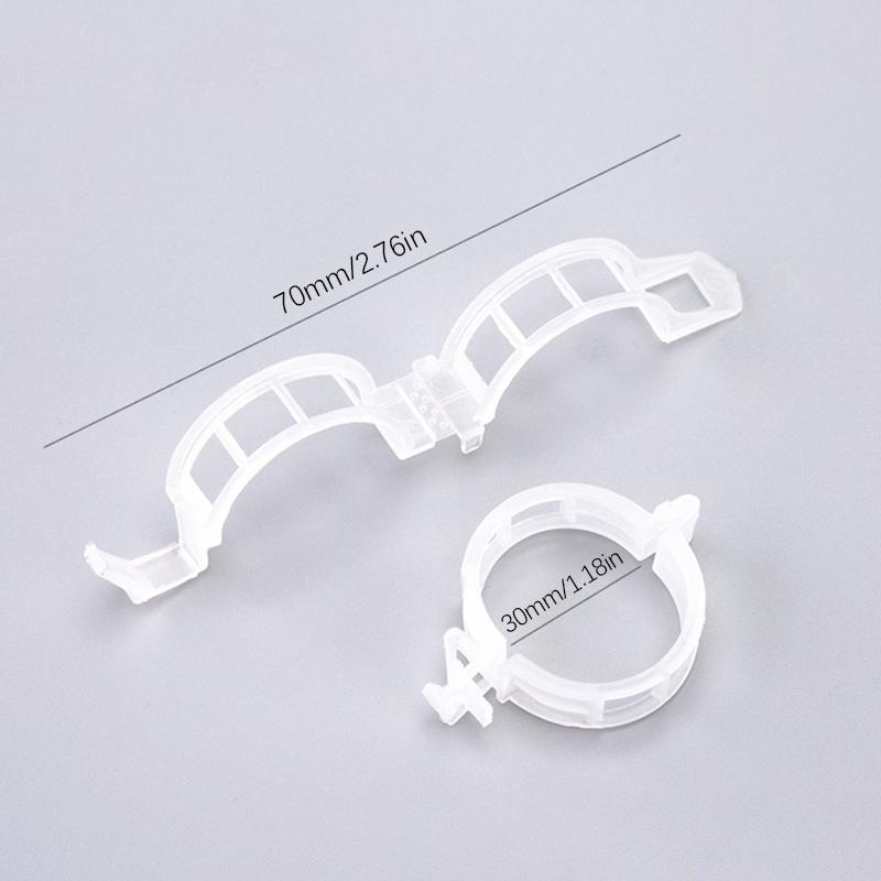 100 Pcs Plastic Plant Clips For Climbing Plants Clear Plant Fixing Clip Tomato Trellis Clips Plant Support Clips Vine Fixing Clip