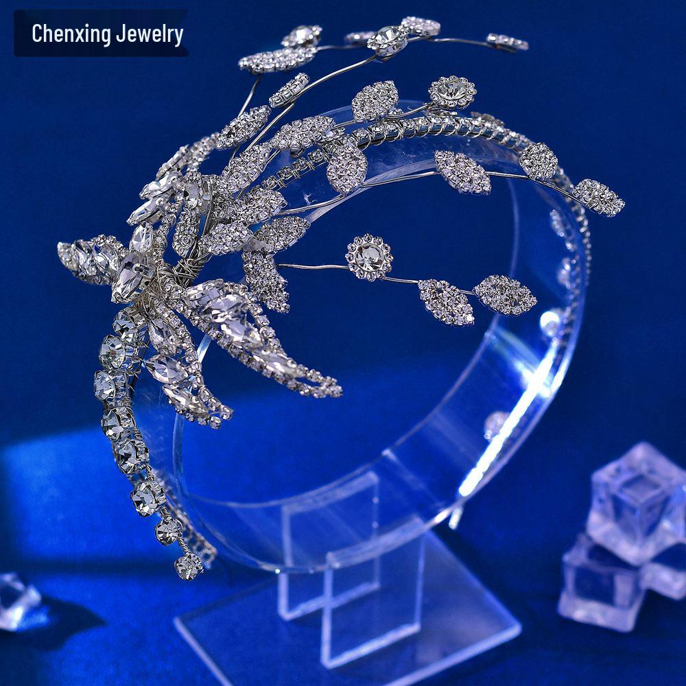 

Chenxing Стразы Свадебная Повязка на Голову Лист CP701: Элегантный свадебный и праздничный аксессуар