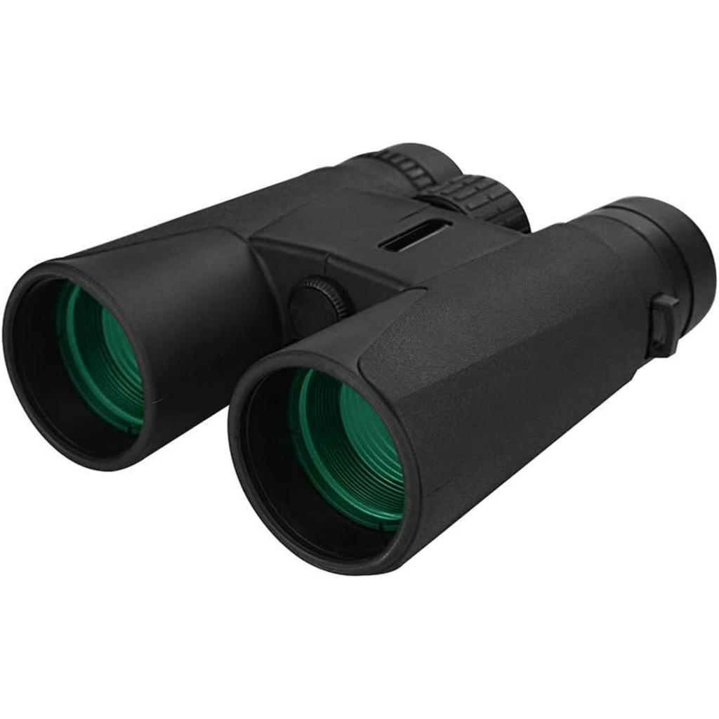 10X42 Professional Binoculars with Smartphone Adapter, Compact Waterproof Low Night Vision Binoculars for Adult Birds Watching Hunting Concert Travel