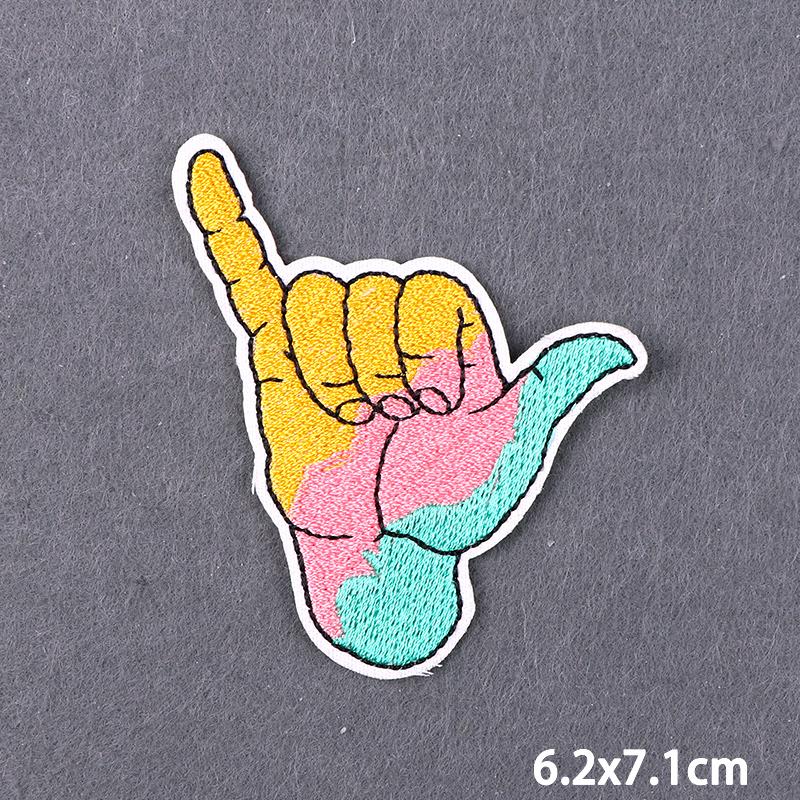 Purple Style Iron On Patch Thermoadhesive Patches For Clothes Anger Baby Girl Embroidery Patch For Hat/T-Shirt Fusible Sewing
