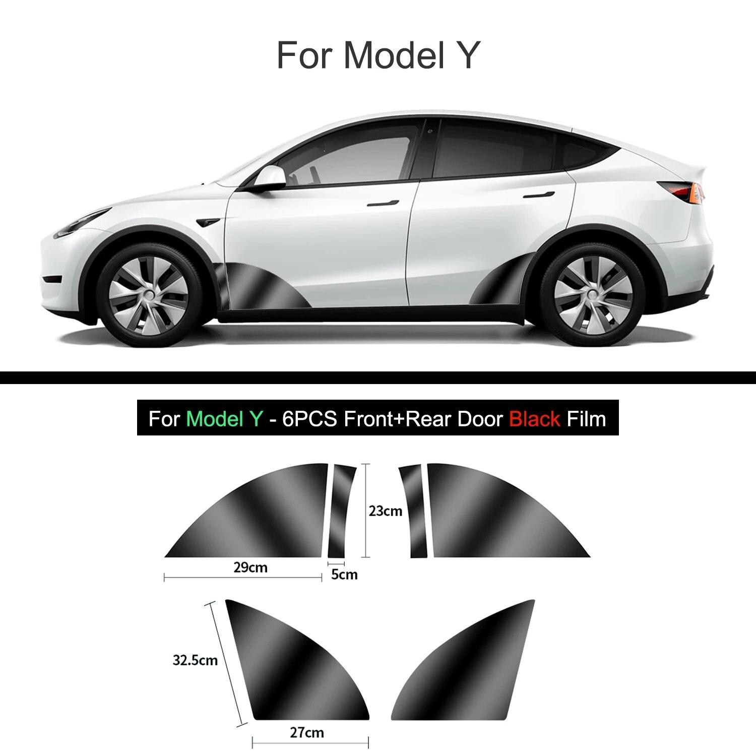

Черная защитная пленка для кузова автомобиля из ТПУ, невидимая для Tesla Model 3/Y 2017-2023, расширенный прозрачный комплект автомобильной одежды для передней и задней двери With Tools